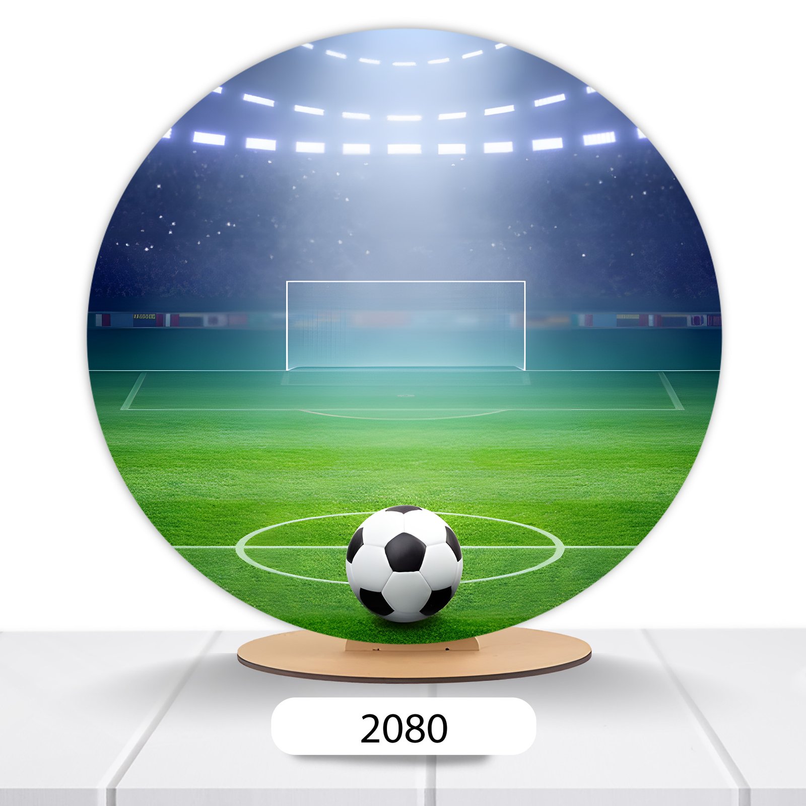 Painel Redondo Bola De Futebol 50x50cm - Imagem 15