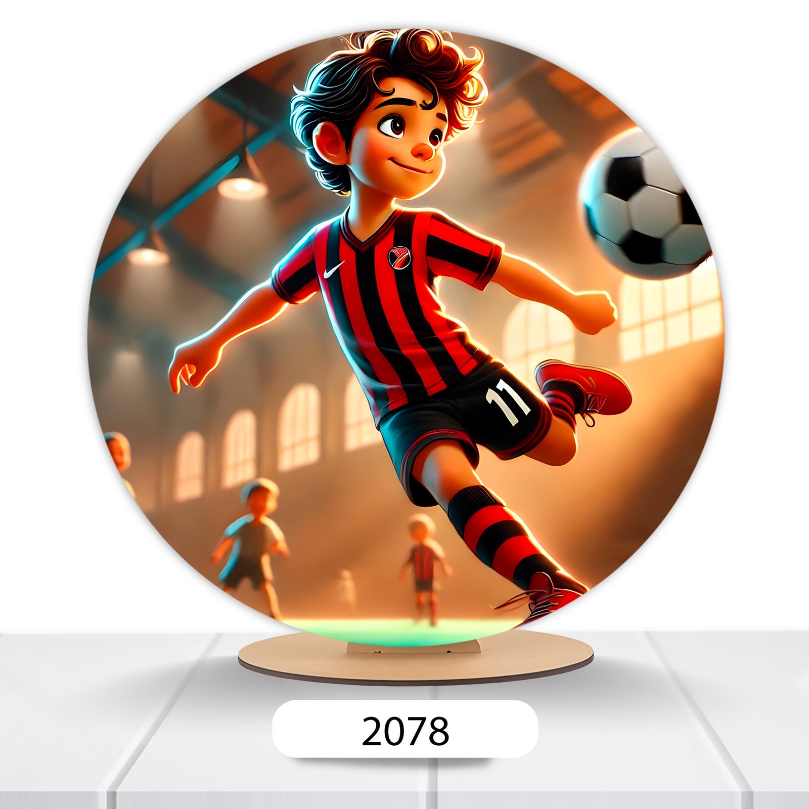 Painel Redondo Bola De Futebol 50x50cm - Imagem 13