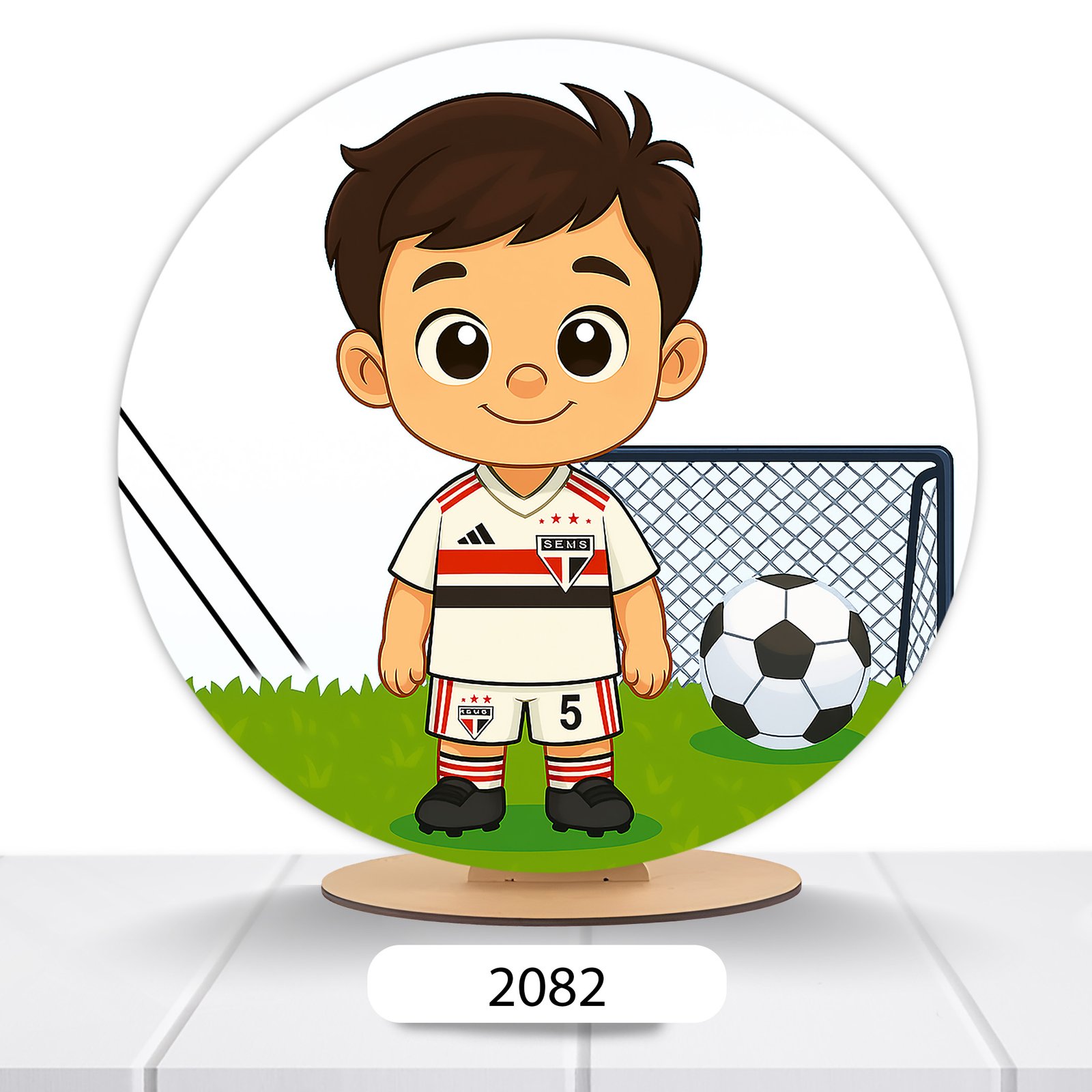 Painel Redondo Bola De Futebol 50x50cm - Imagem 17