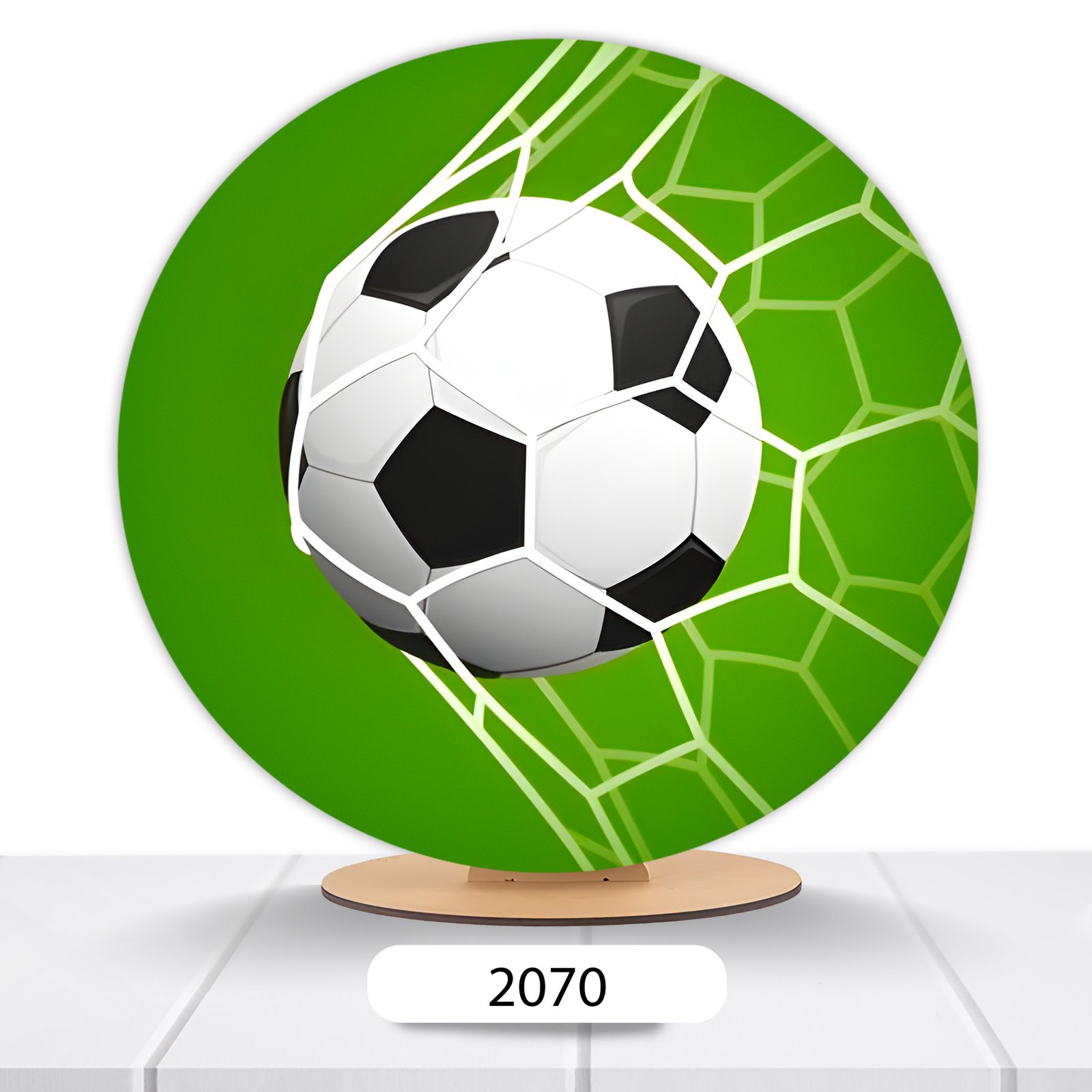 Painel Redondo Bola De Futebol 50x50cm - Imagem 5