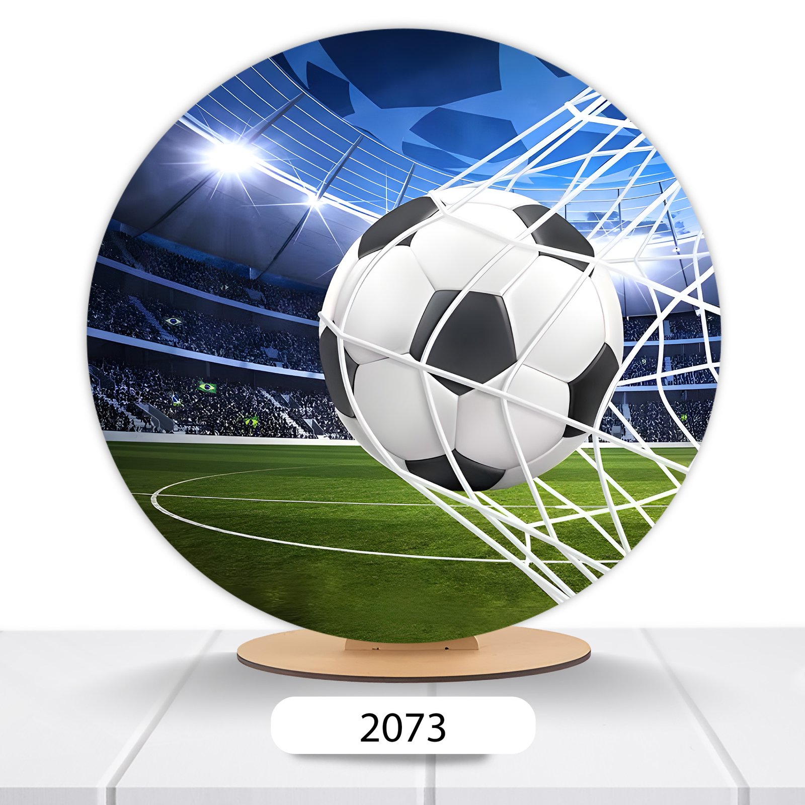 Painel Redondo Bola De Futebol 50x50cm - Imagem 8