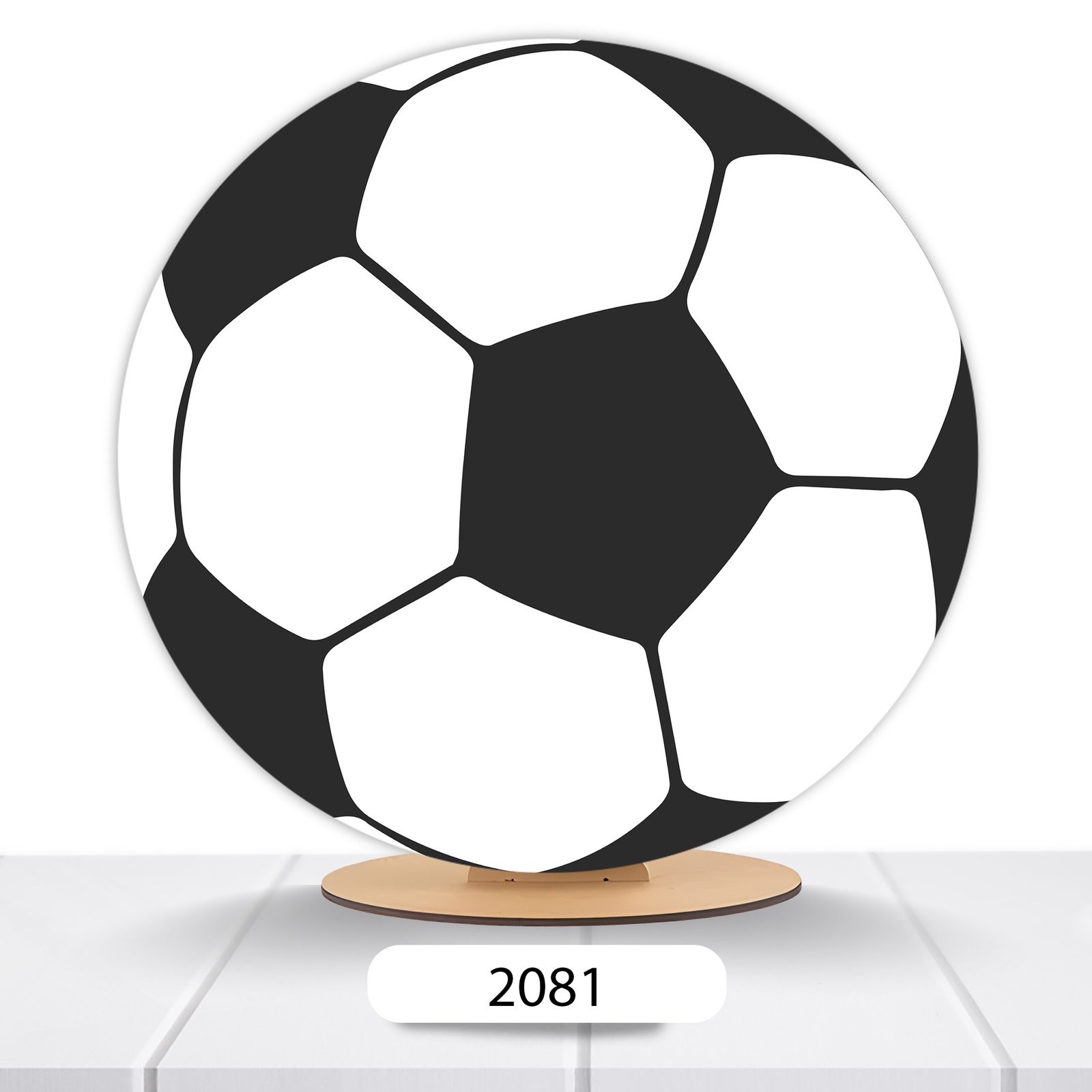 Painel Redondo Bola De Futebol 50x50cm - Imagem 16