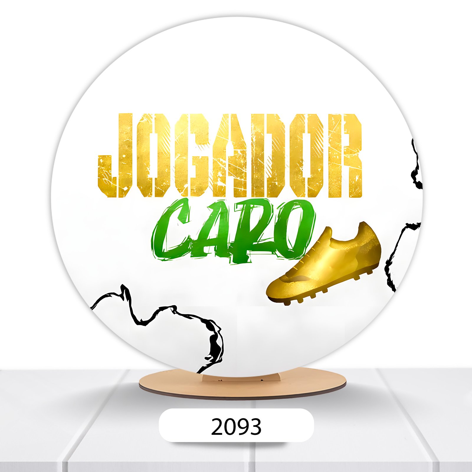 Painel Redondo Jogador Caro 50x50cm