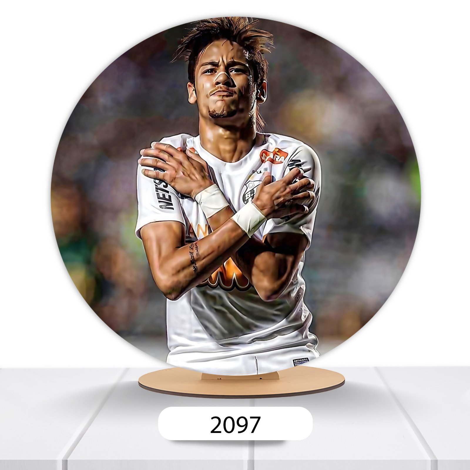Painel Redondo Neymar 50x50cm - Imagem 3