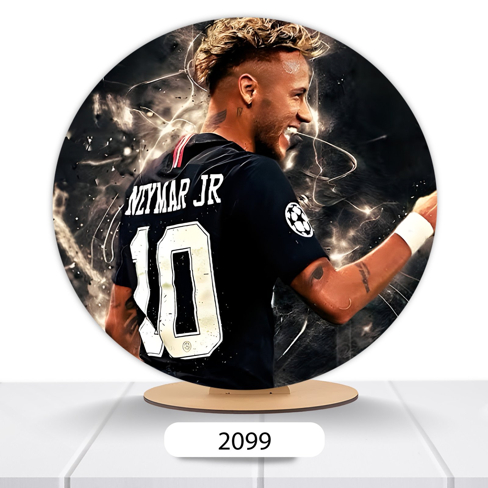 Painel Redondo Neymar 50x50cm - Imagem 5