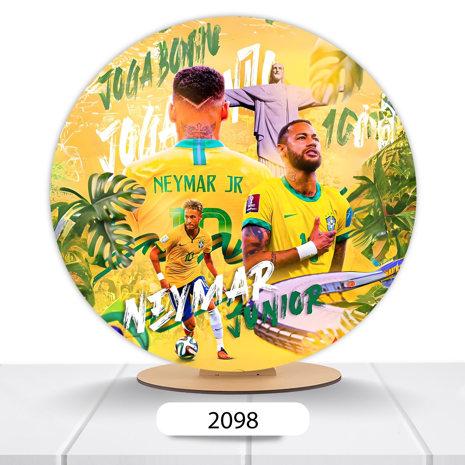 Painel Redondo Neymar 50x50cm - Imagem 4