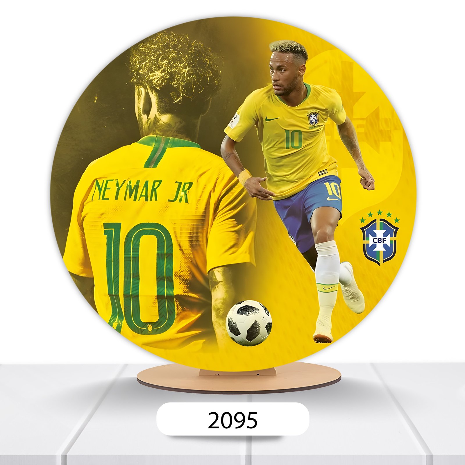 Painel Redondo Neymar 50x50cm