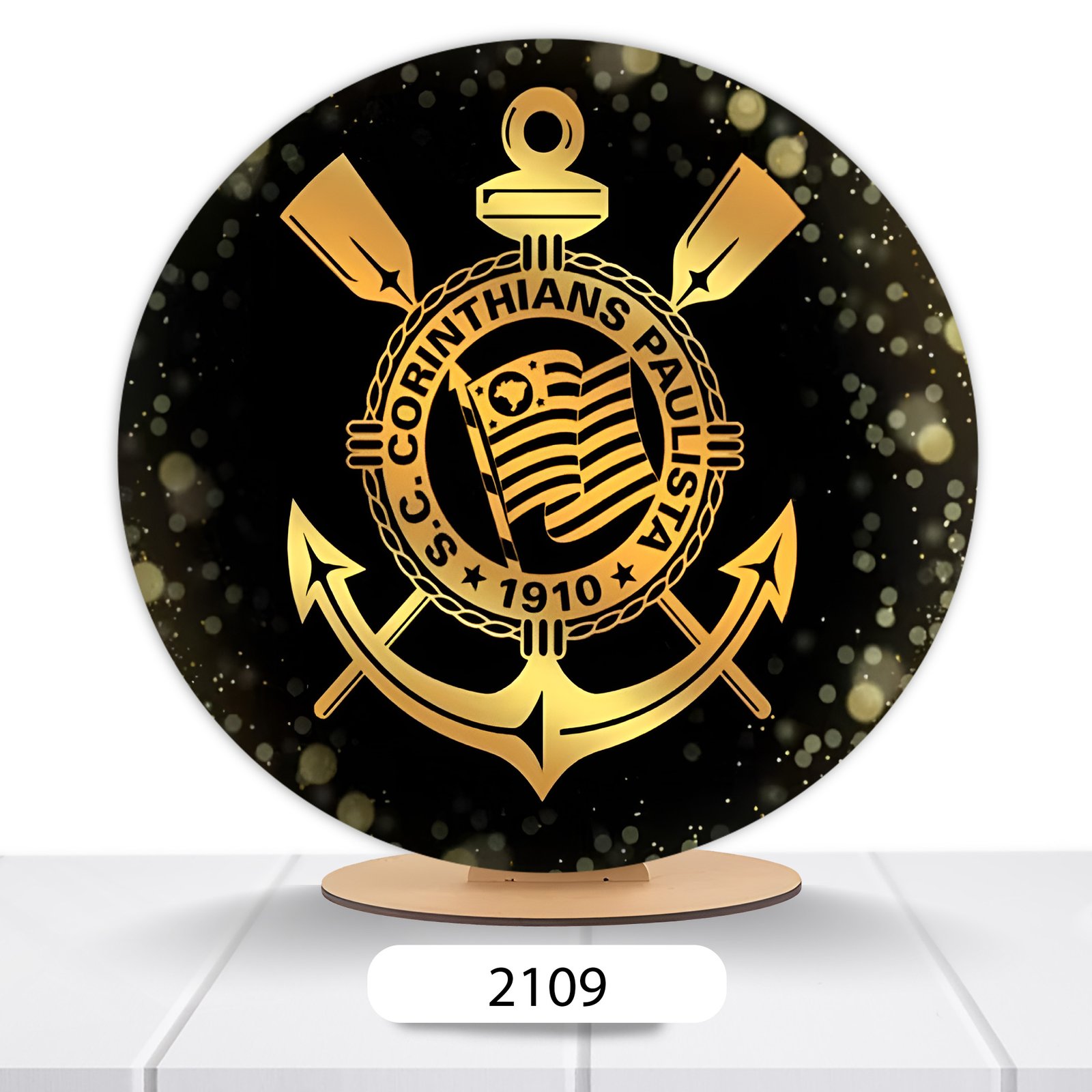 Painel Redondo Corinthias 50x50cm - Imagem 4