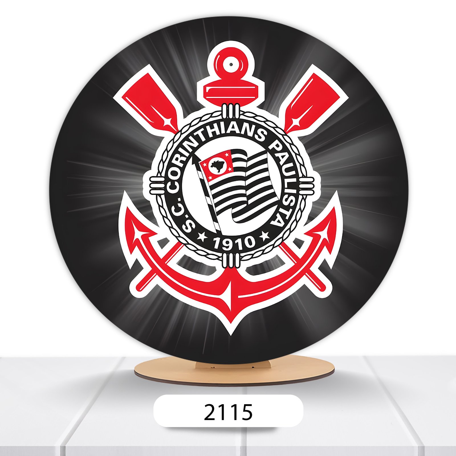 Painel Redondo Corinthias 50x50cm - Imagem 10