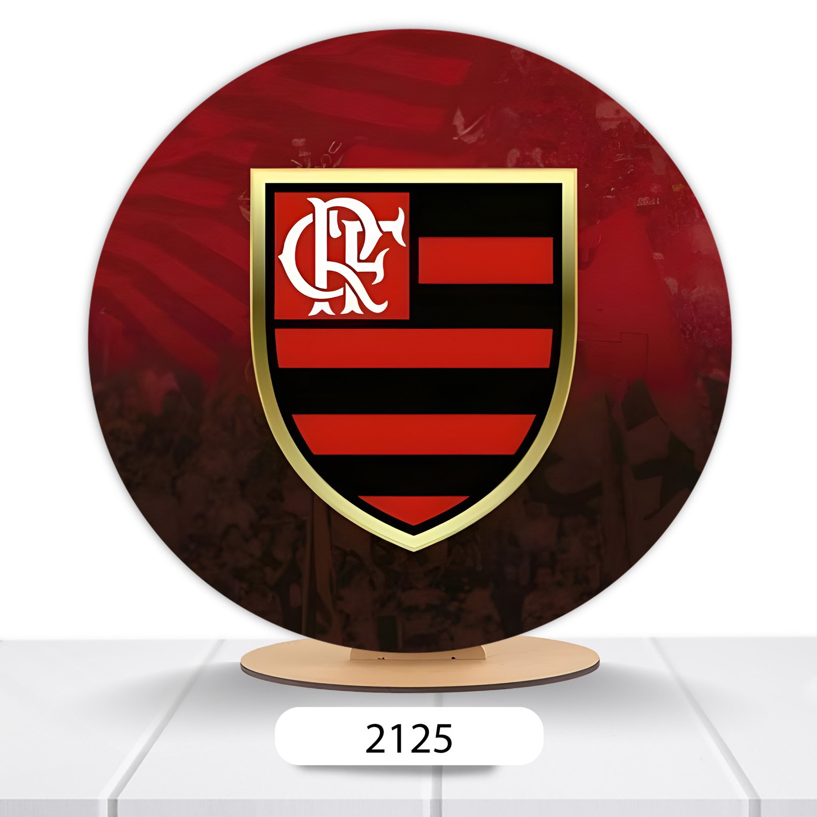Painel Redondo Flamengo 50x50cm - Imagem 10