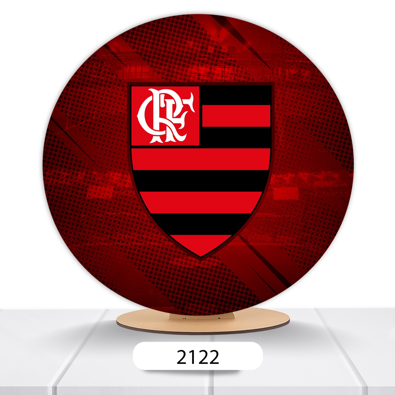 Painel Redondo Flamengo 50x50cm - Imagem 7