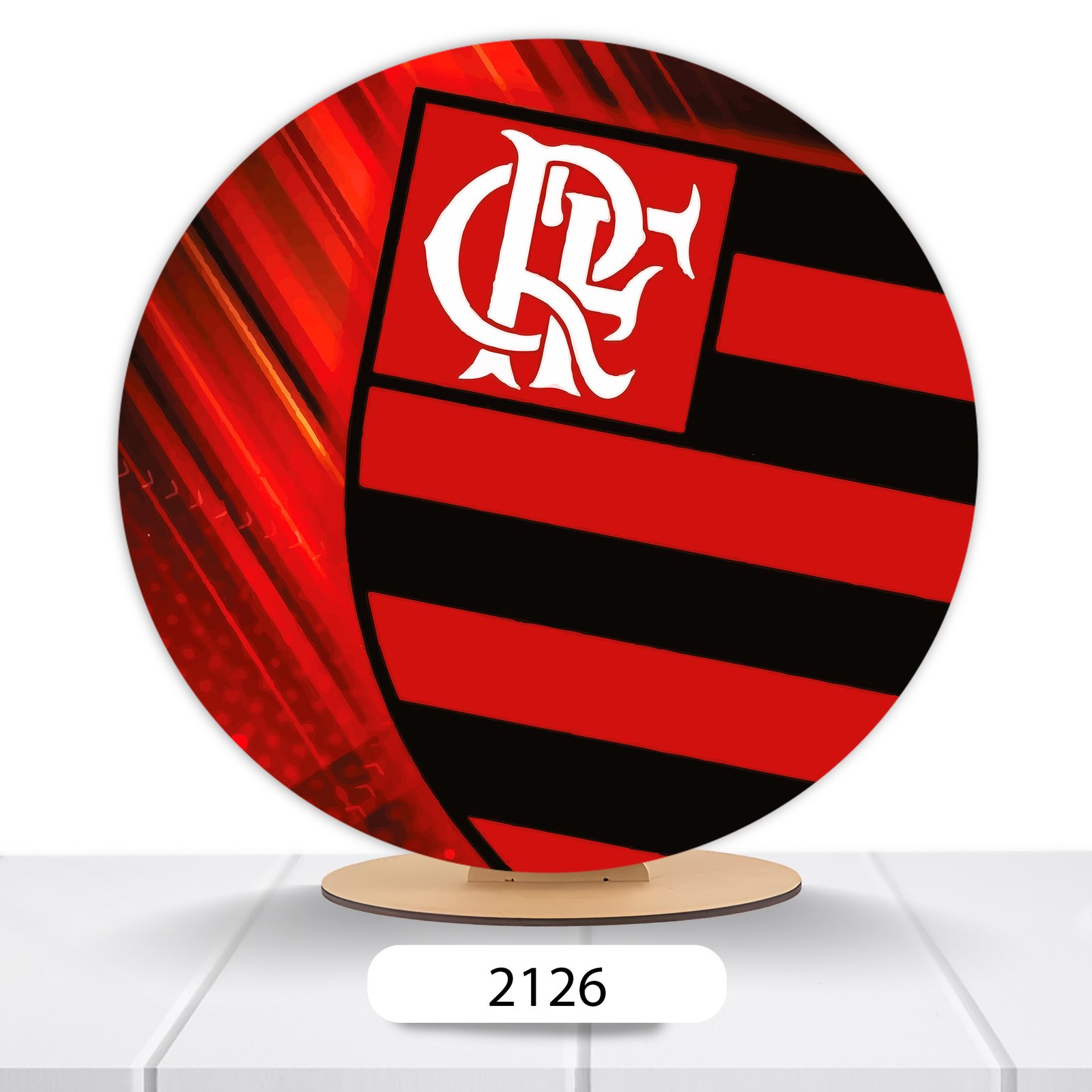 Painel Redondo Flamengo 50x50cm - Imagem 11