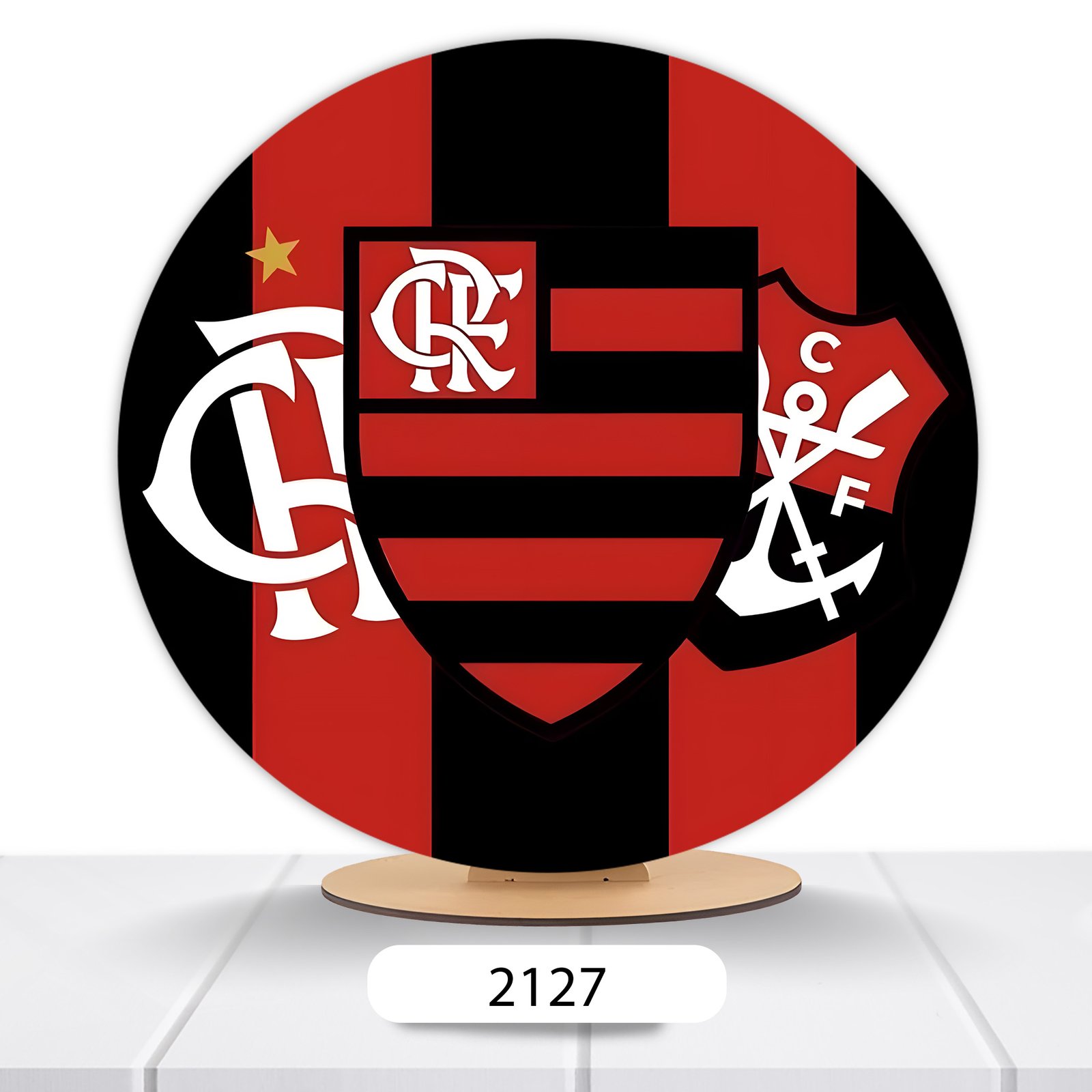 Painel Redondo Flamengo 50x50cm - Imagem 12