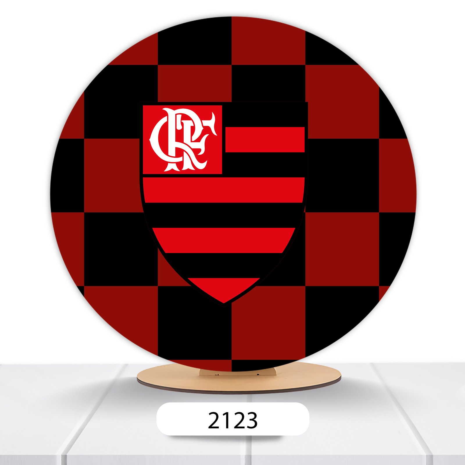Painel Redondo Flamengo 50x50cm - Imagem 8