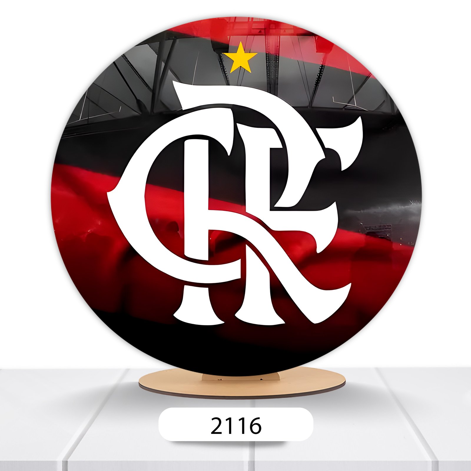 Painel Redondo Flamengo 50x50cm