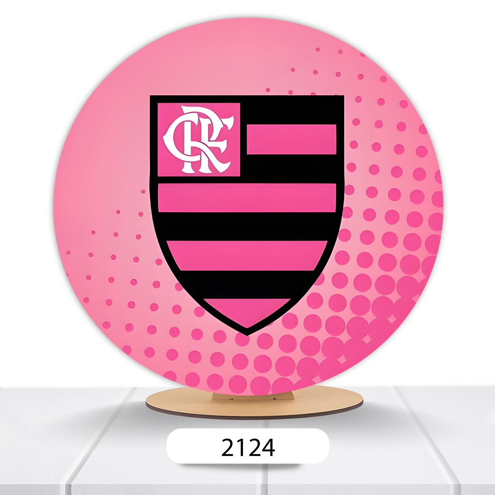 Painel Redondo Flamengo 50x50cm - Imagem 9