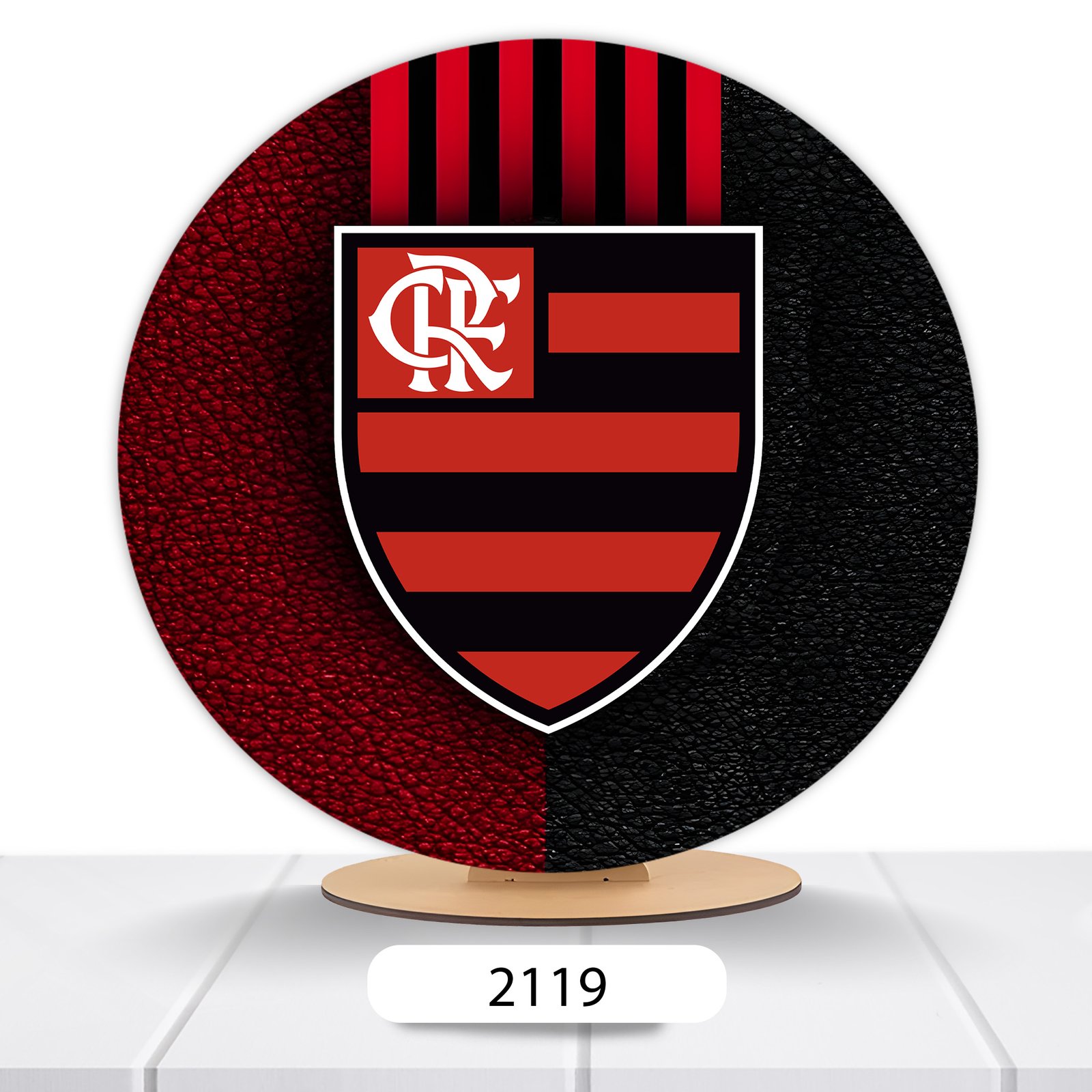 Painel Redondo Flamengo 50x50cm - Imagem 4