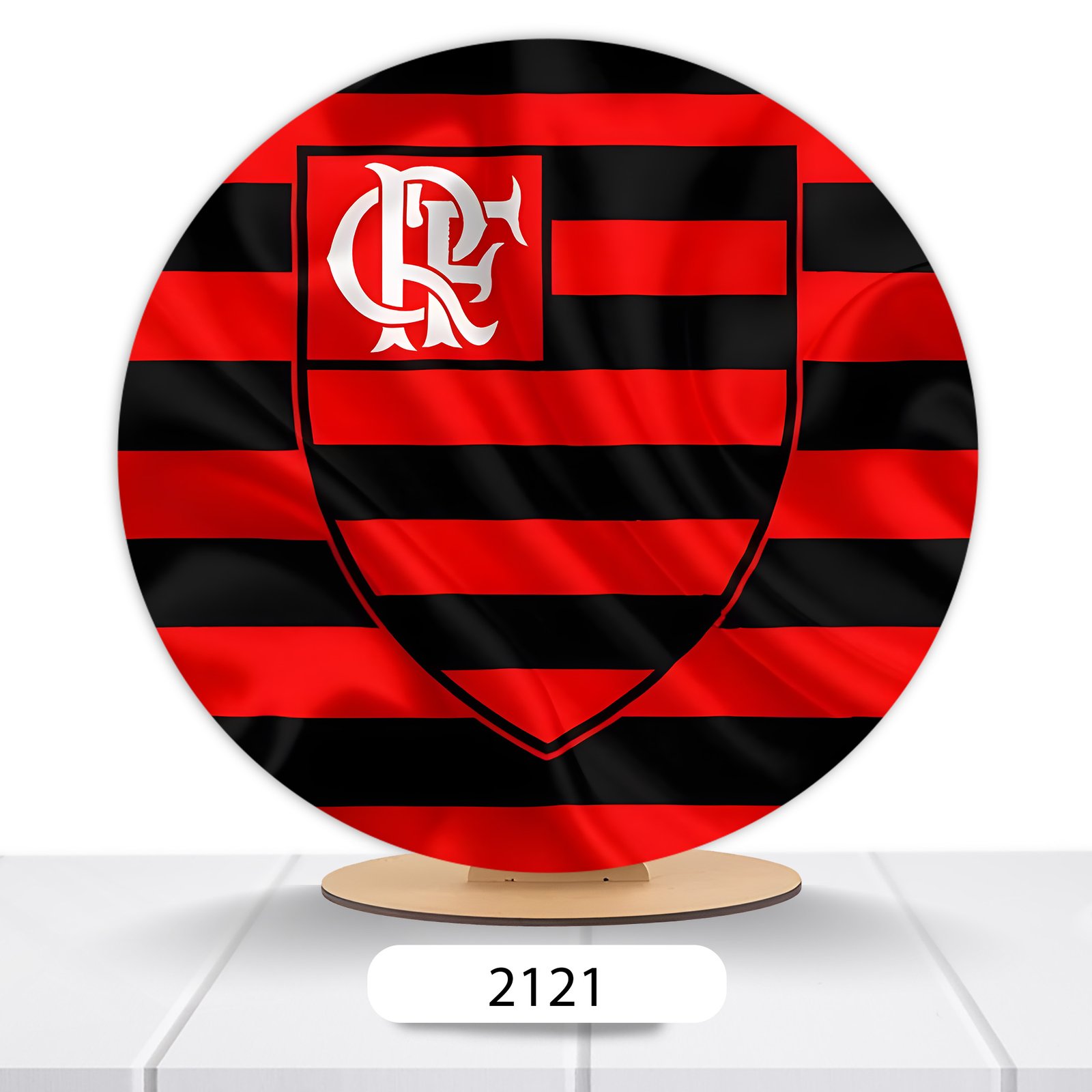 Painel Redondo Flamengo 50x50cm - Imagem 6