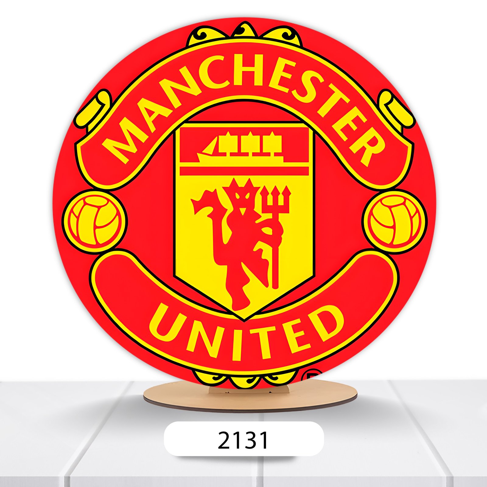 Painel Redondo Manchester City 50x50cm - Imagem 2