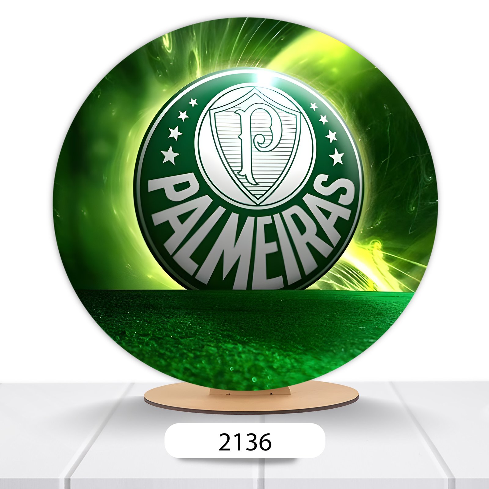 Painel Redondo Palmeiras 50x50cm - Imagem 2
