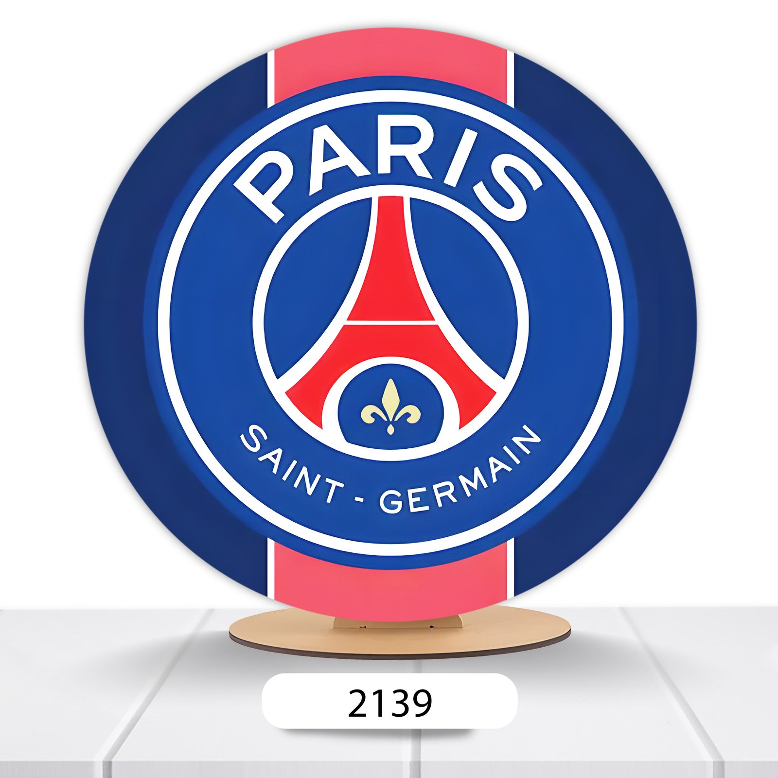 Painel Redondo Paris Saint German 50x50cm - Imagem 2