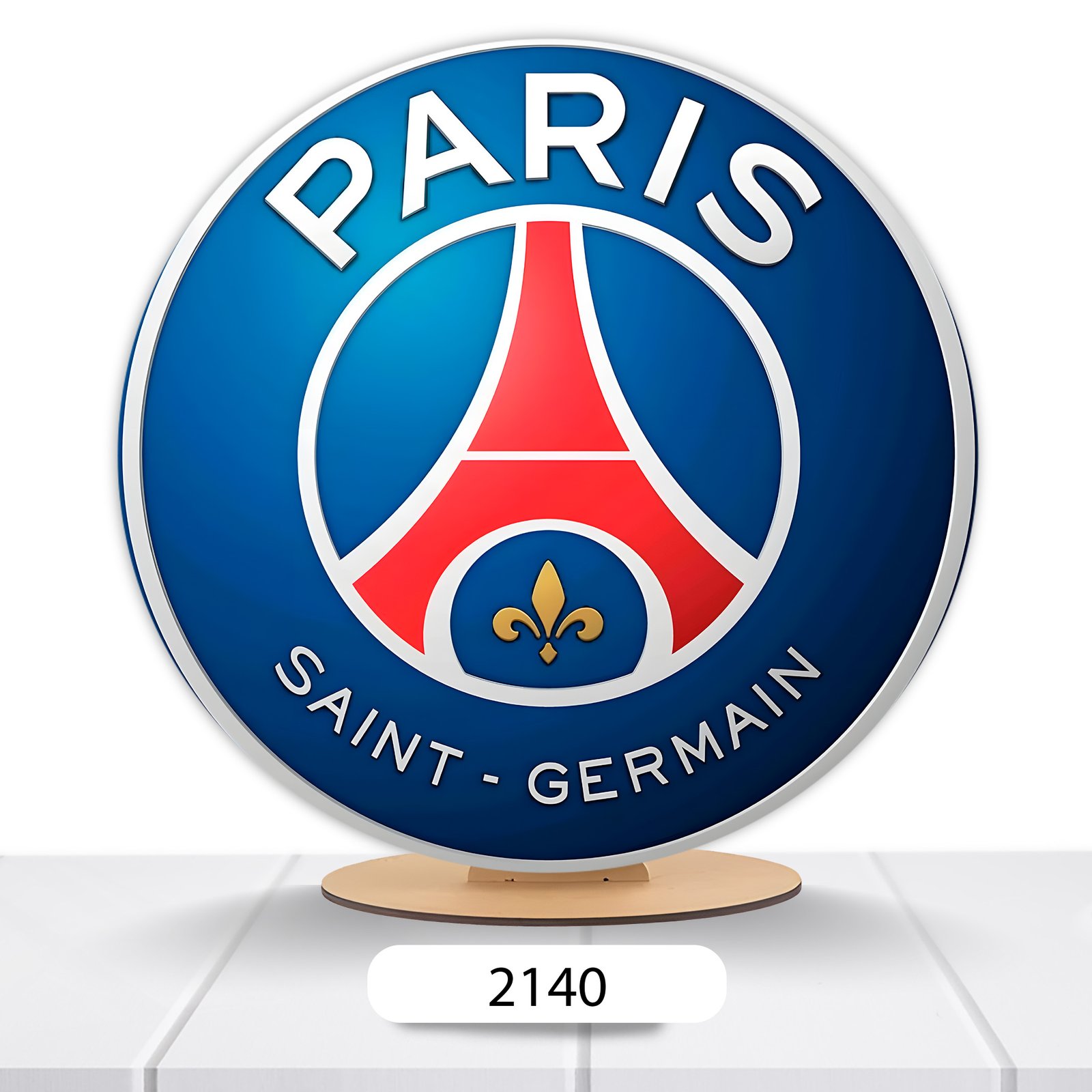 Painel Redondo Paris Saint German 50x50cm - Imagem 3