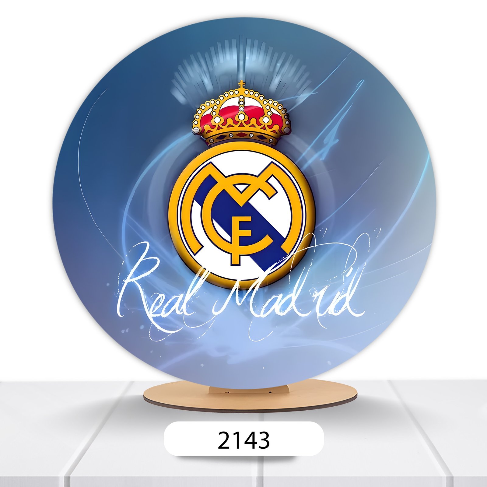 Painel Redondo Real Madrid 50x50cm - Imagem 5