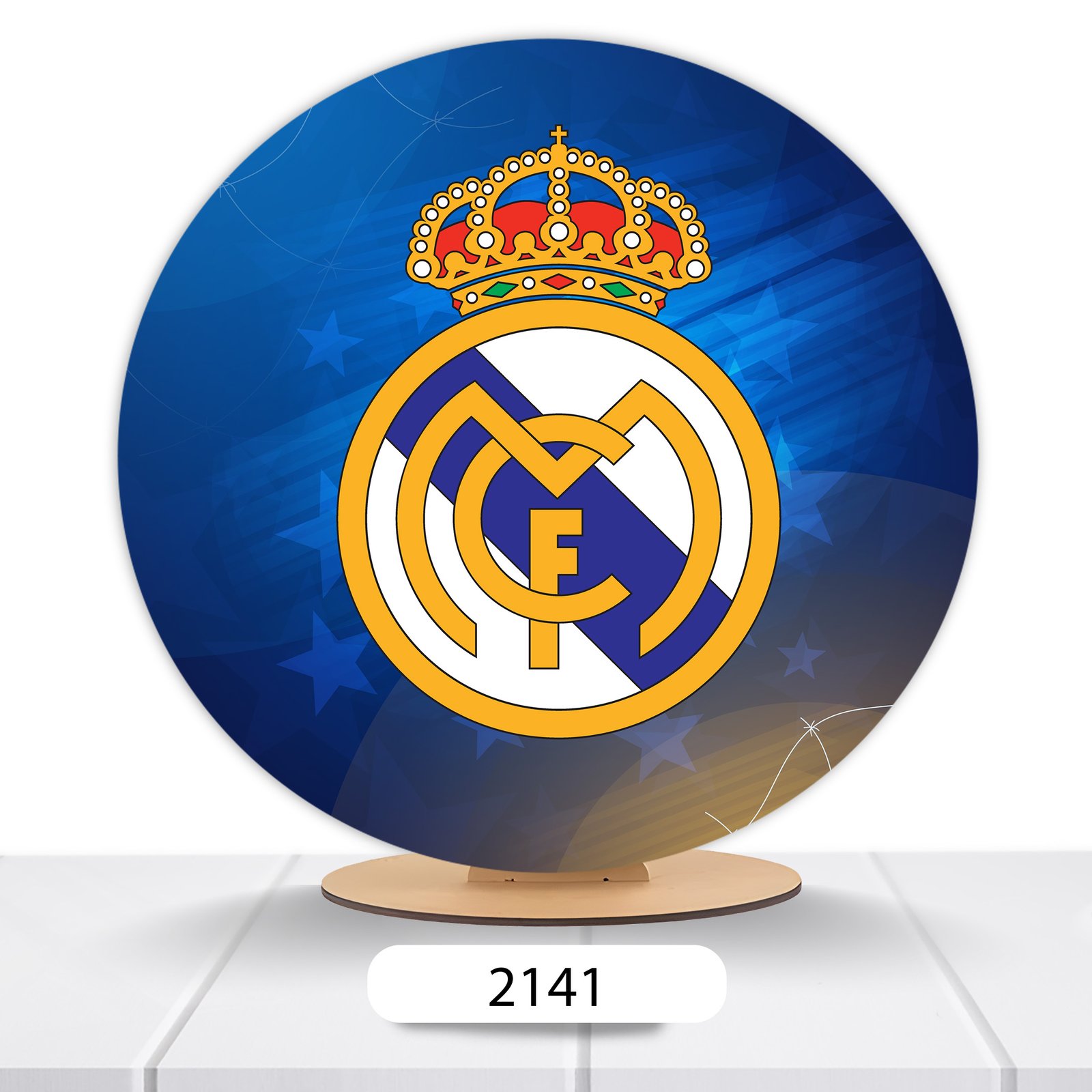 Painel Redondo Real Madrid 50x50cm - Imagem 3