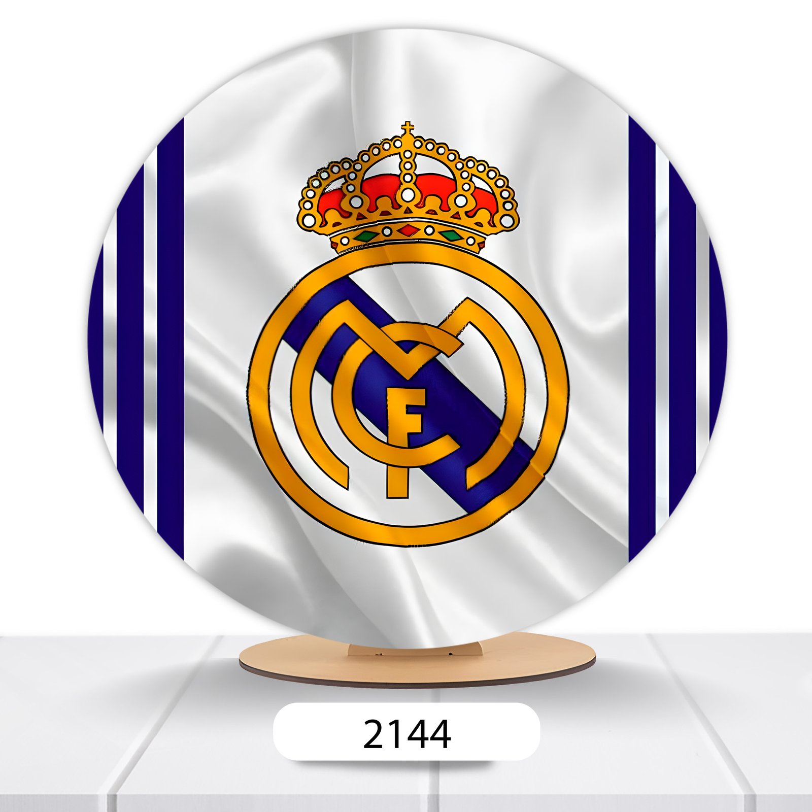 Painel Redondo Real Madrid 50x50cm