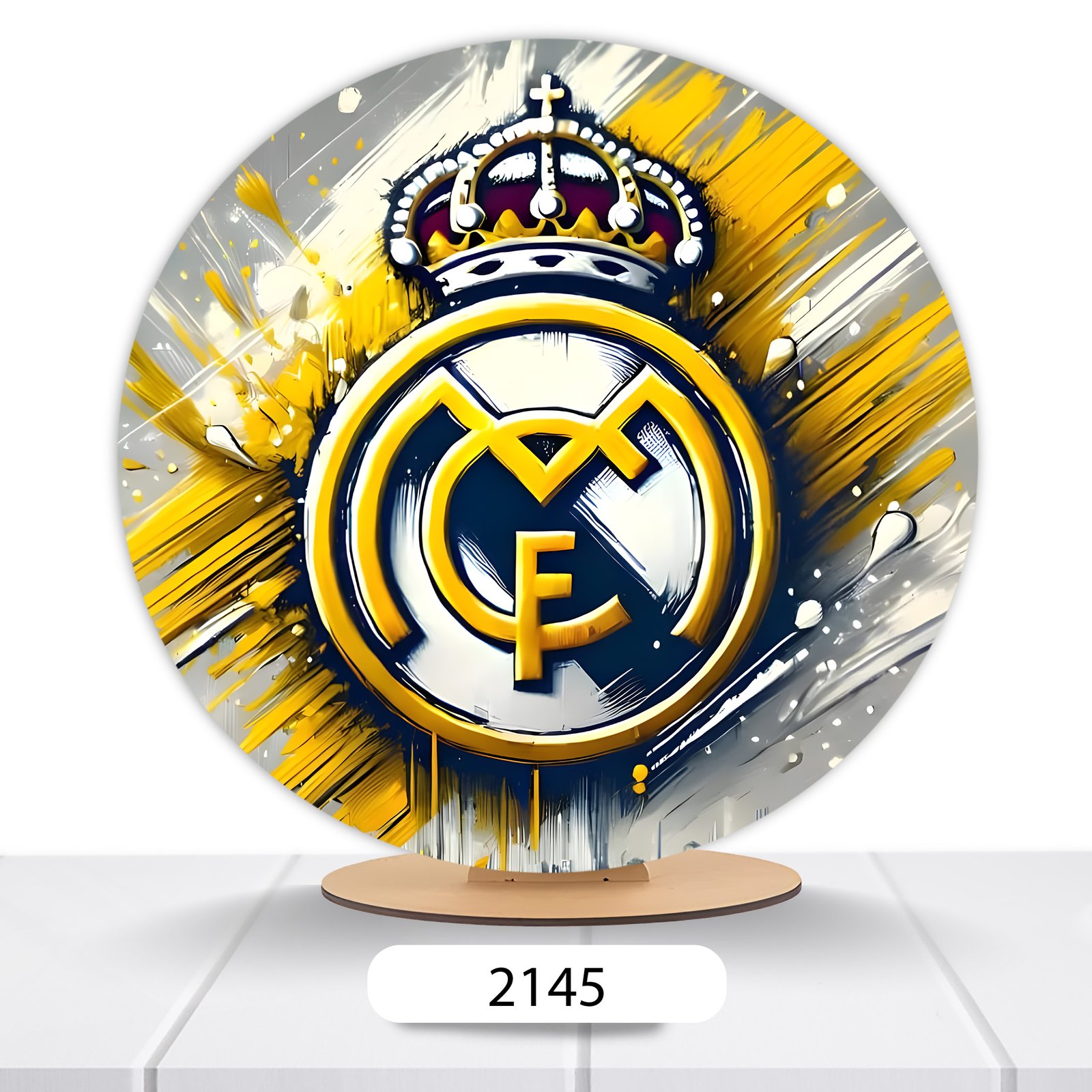 Painel Redondo Real Madrid 50x50cm - Imagem 2