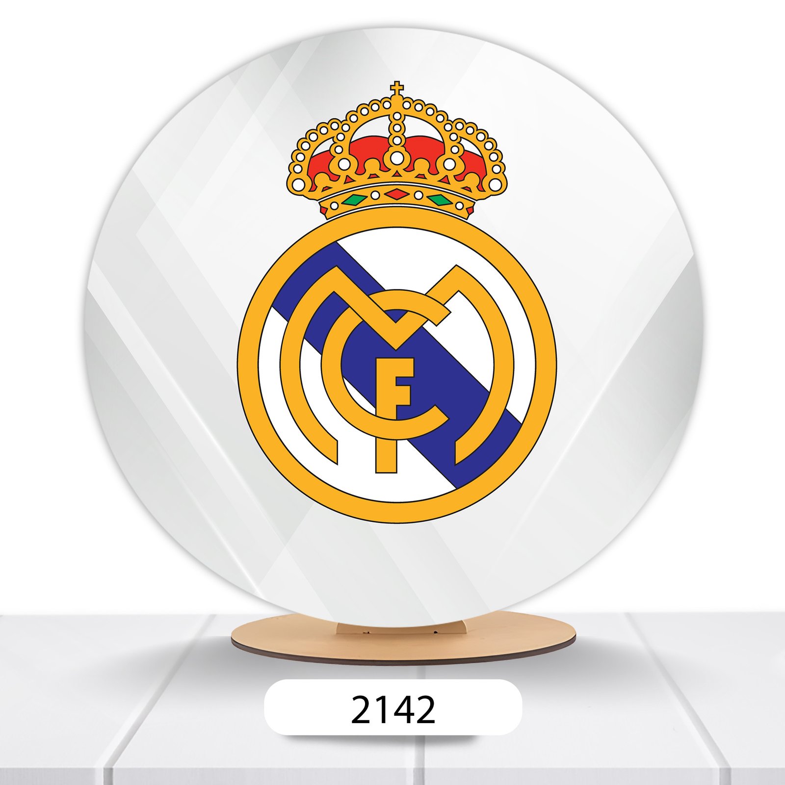 Painel Redondo Real Madrid 50x50cm - Imagem 4