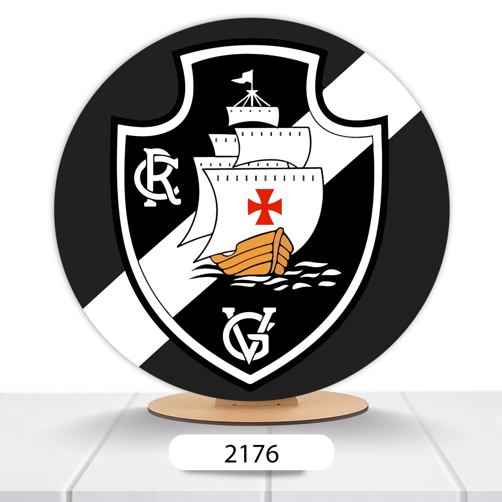 Painel Redondo Vasco 50x50cm - Imagem 2