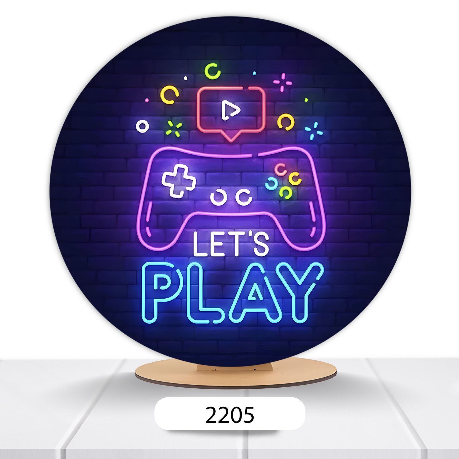 Painel Redondo Gamer 50x50cm - Imagem 8