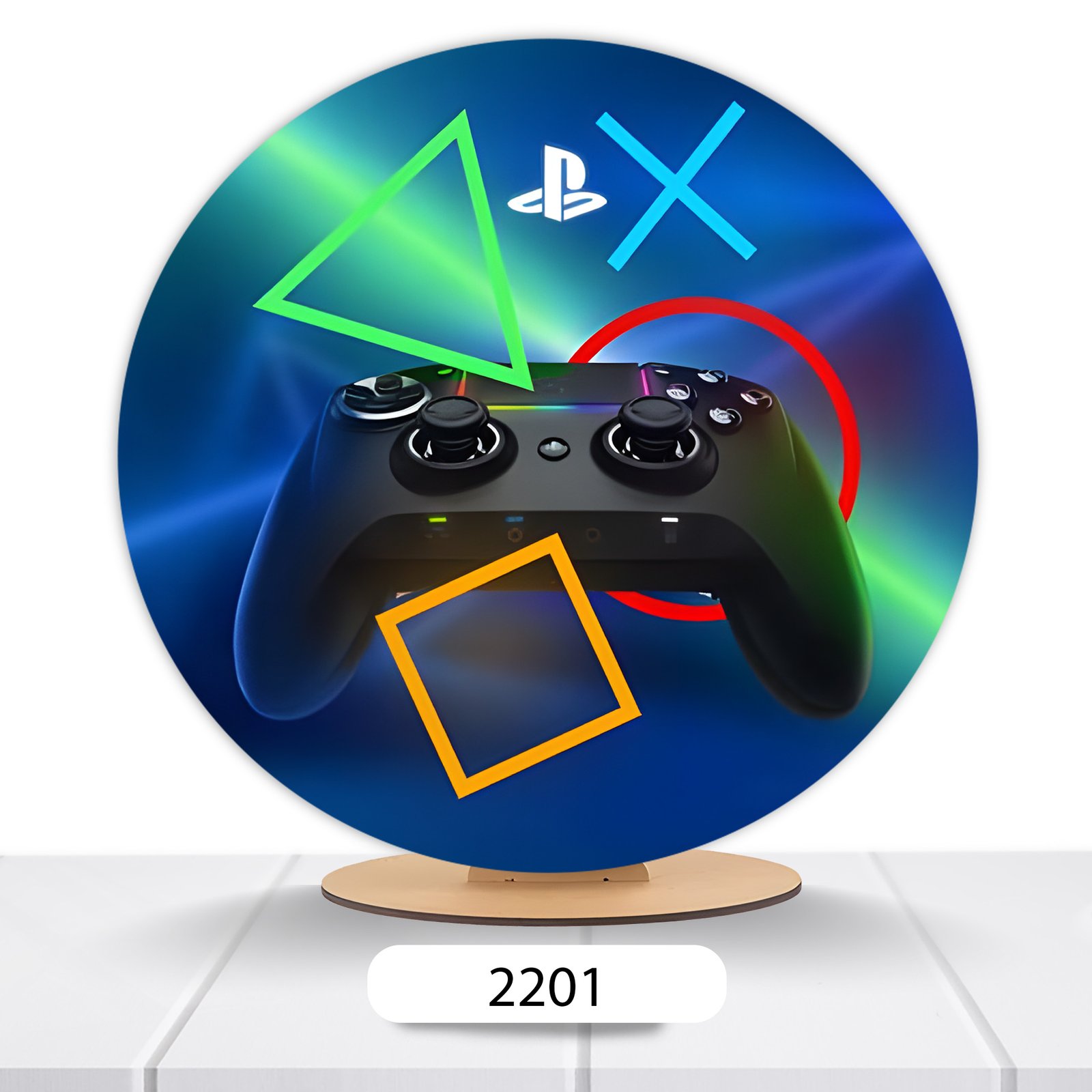 Painel Redondo Gamer 50x50cm - Imagem 4