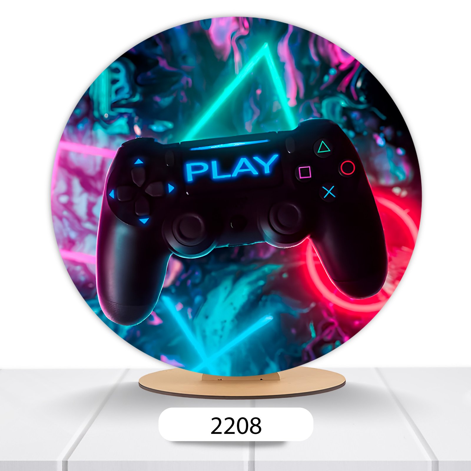 Painel Redondo Gamer 50x50cm - Imagem 11