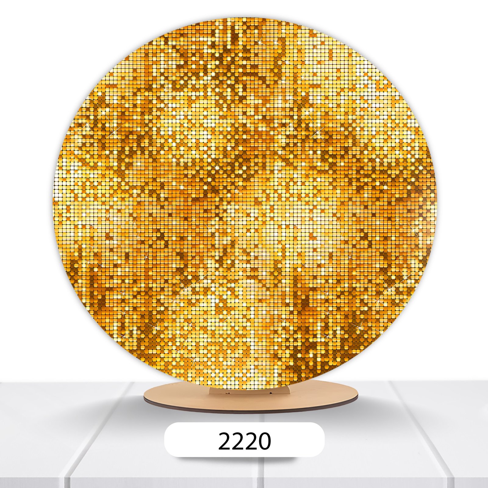 Painel Redondo Glitter 50x50cm - Imagem 8