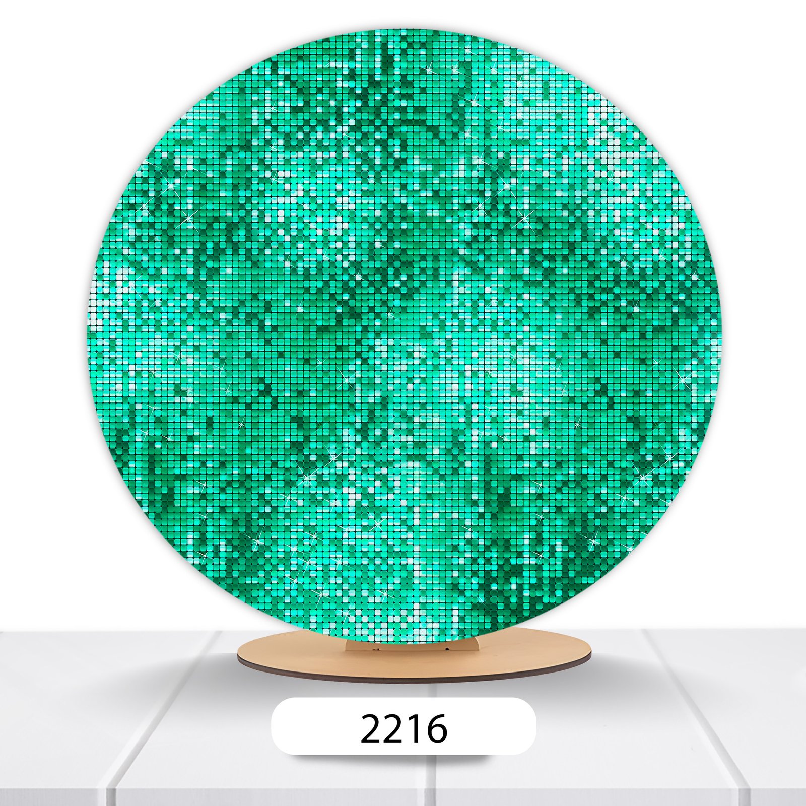 Painel Redondo Glitter 50x50cm - Imagem 4