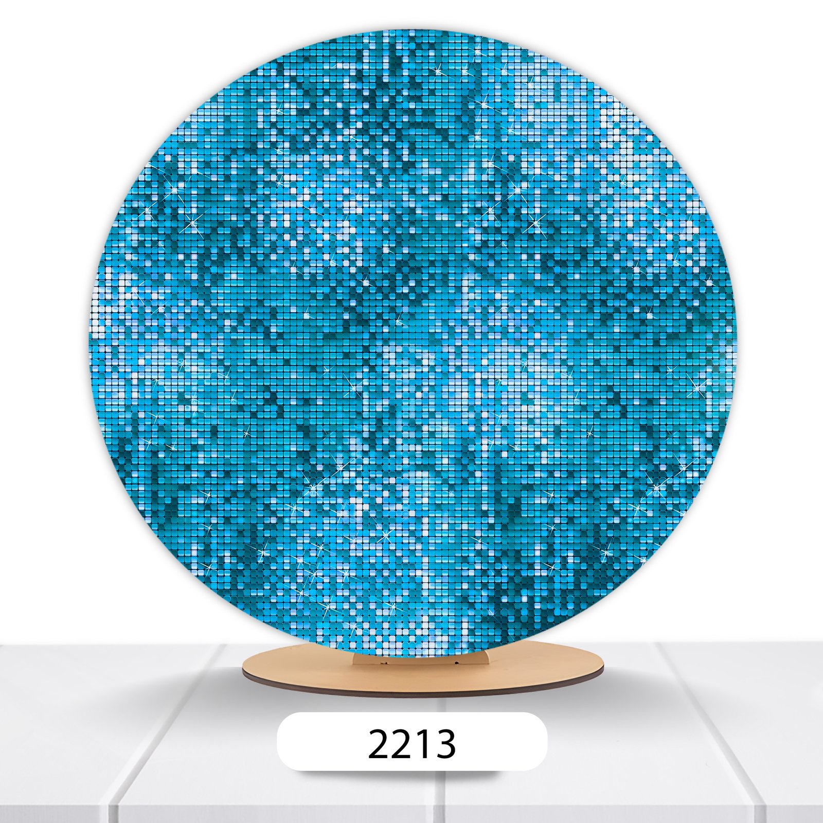 Painel Redondo Glitter 50x50cm