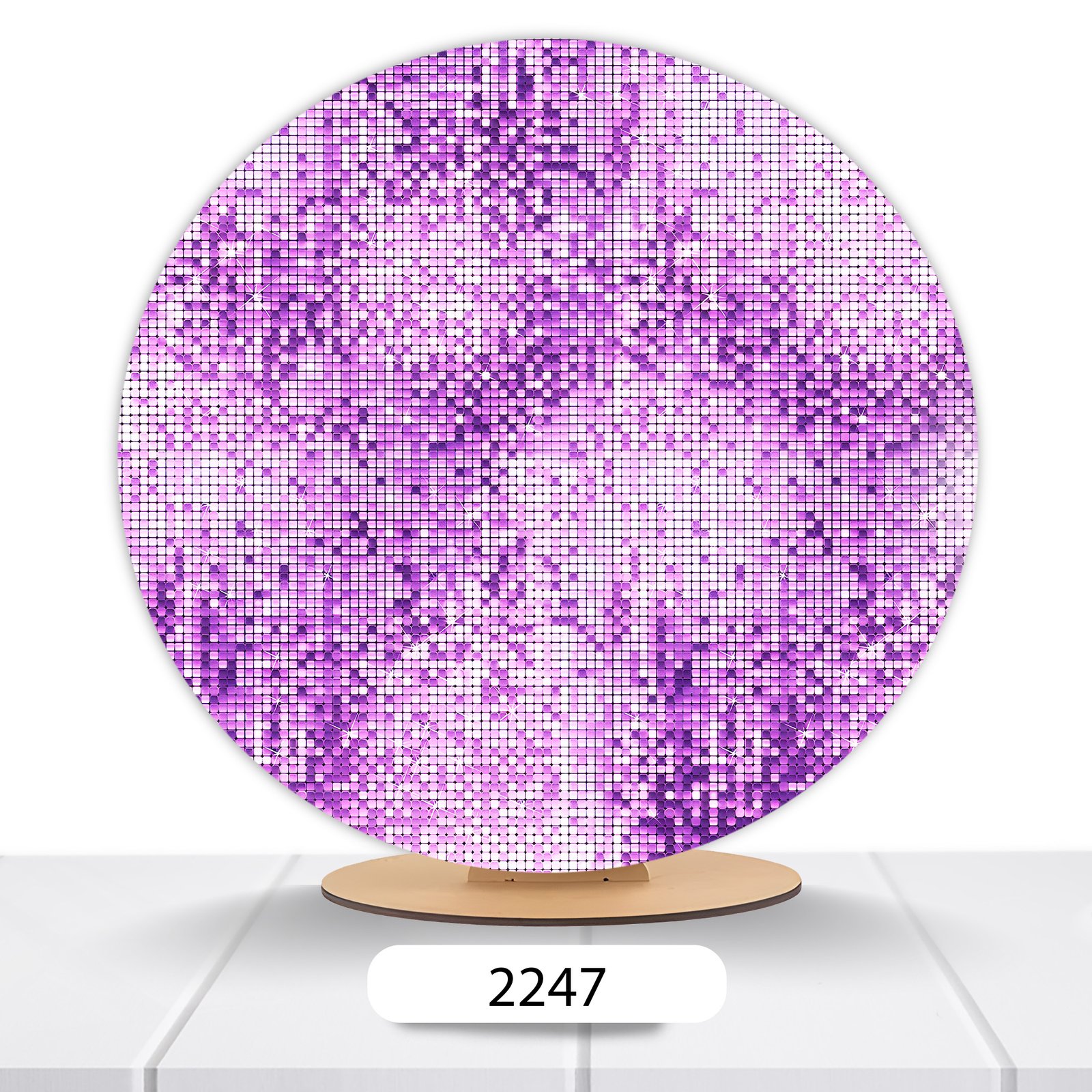 Painel Redondo Glitter 50x50cm - Imagem 16