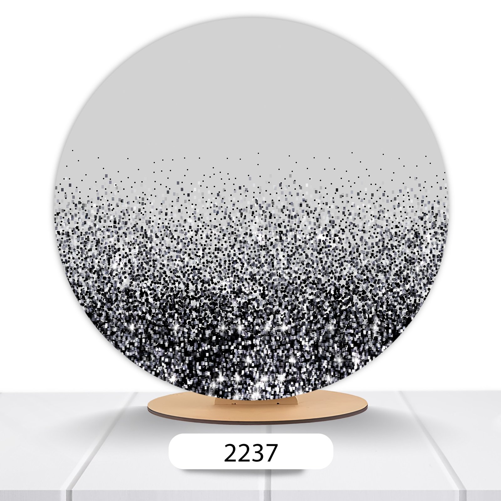 Painel Redondo Glitter 50x50cm - Imagem 6