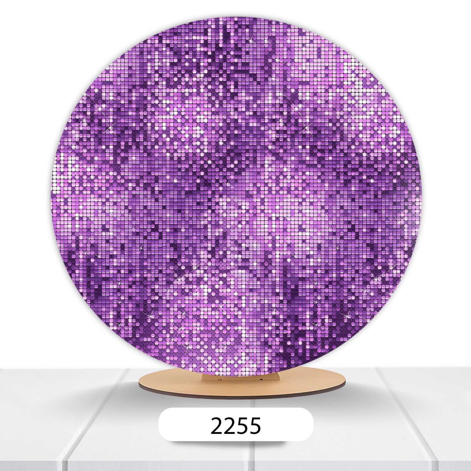 Painel Redondo Glitter 50x50cm - Imagem 5