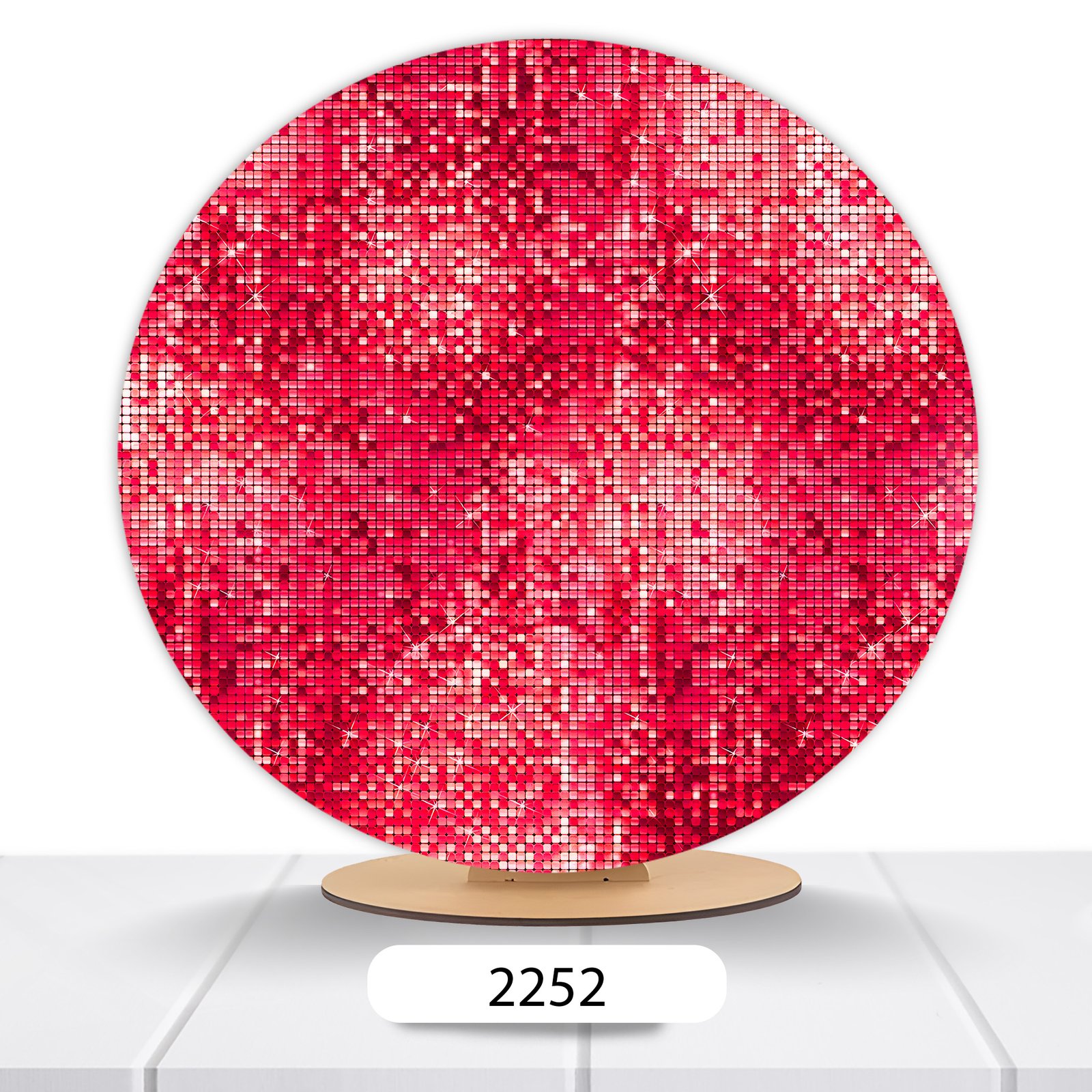 Painel Redondo Glitter 50x50cm - Imagem 2