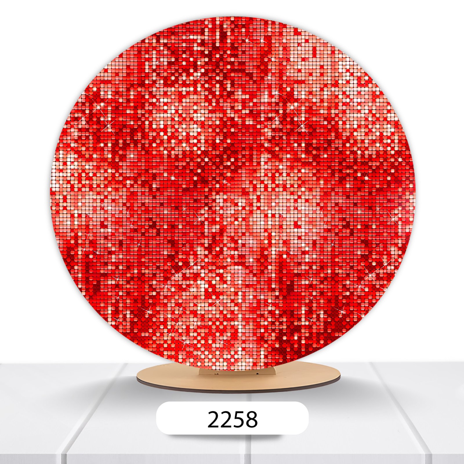 Painel Redondo Glitter 50x50cm - Imagem 8