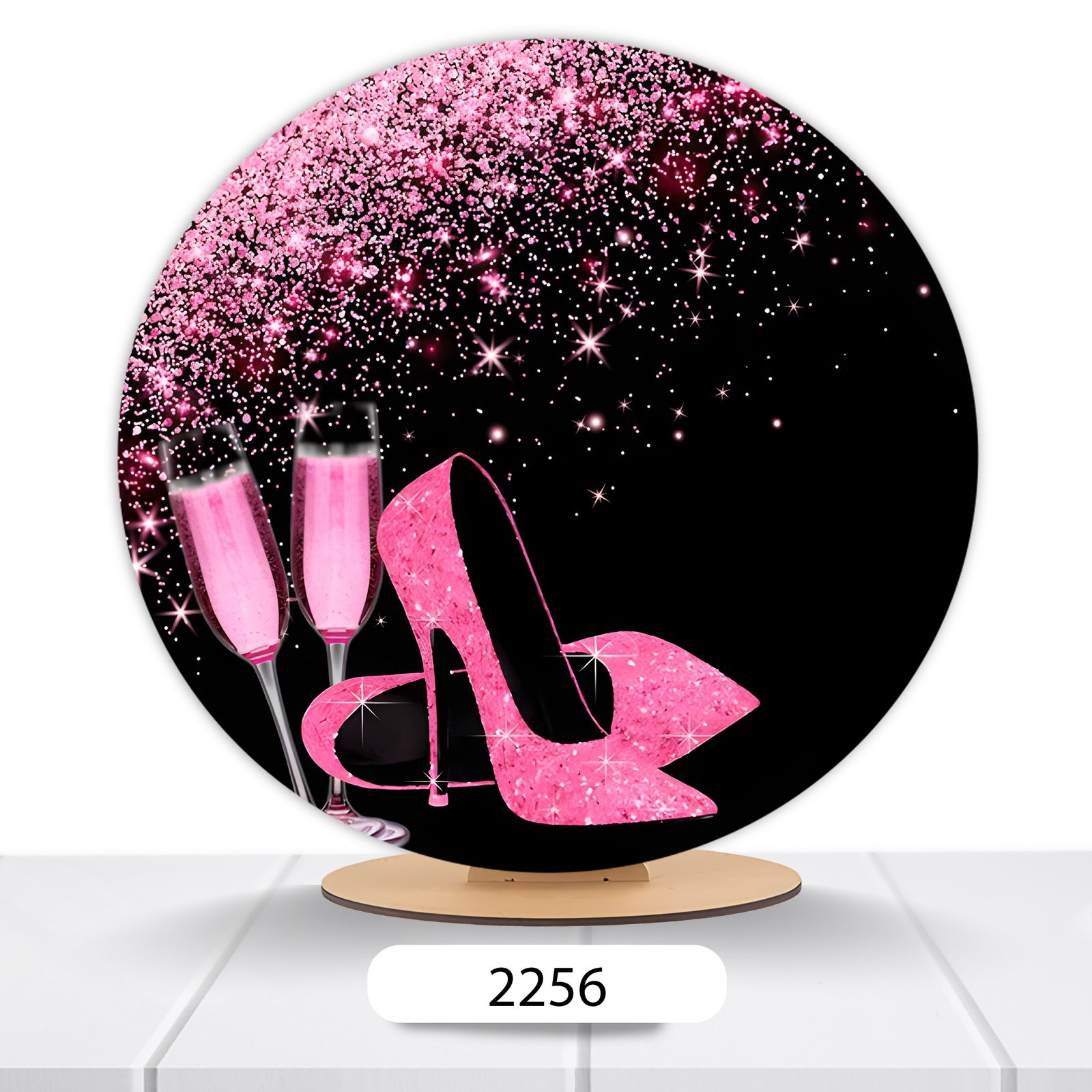 Painel Redondo Glitter 50x50cm - Imagem 6