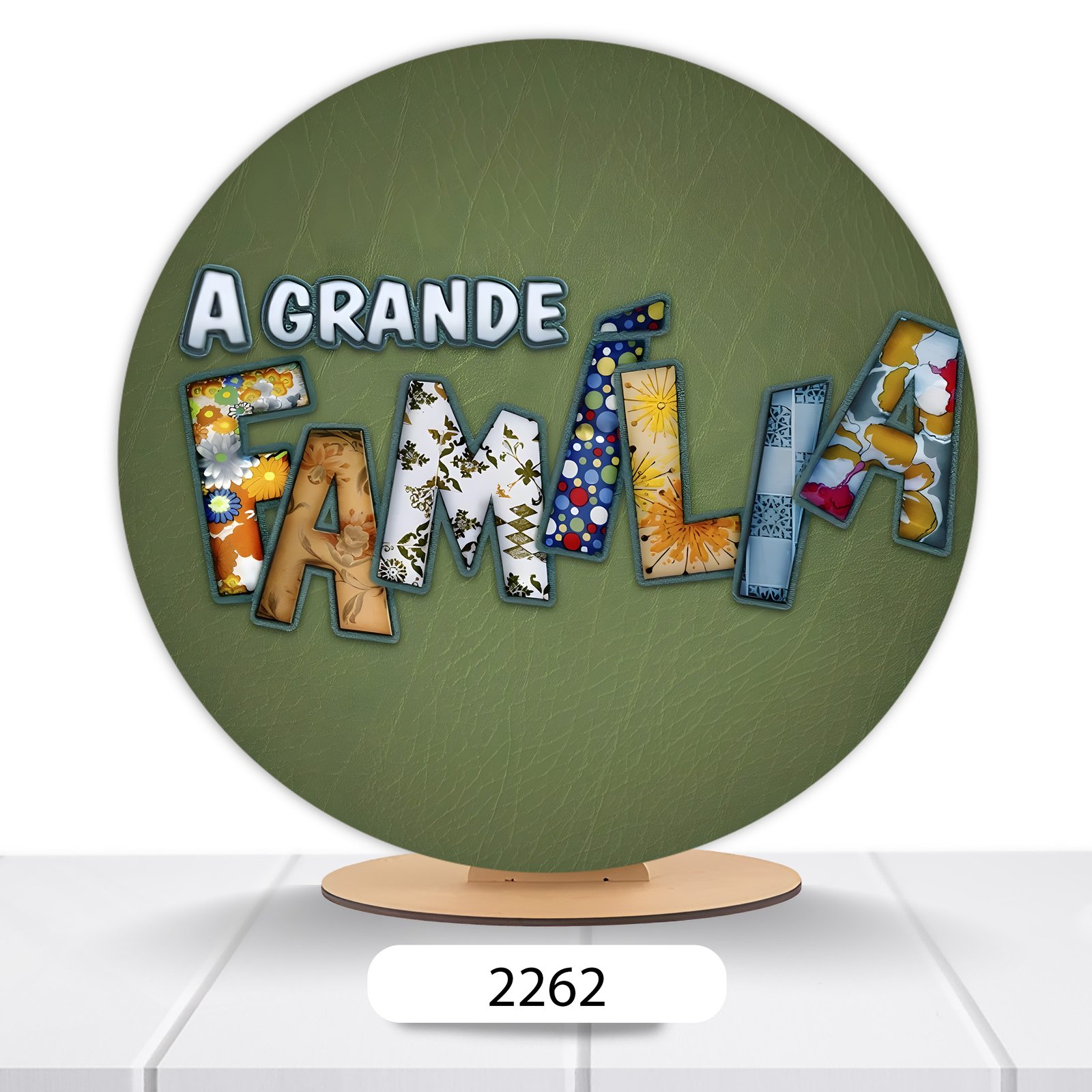 Painel Redondo A Grande Família 50x50cm