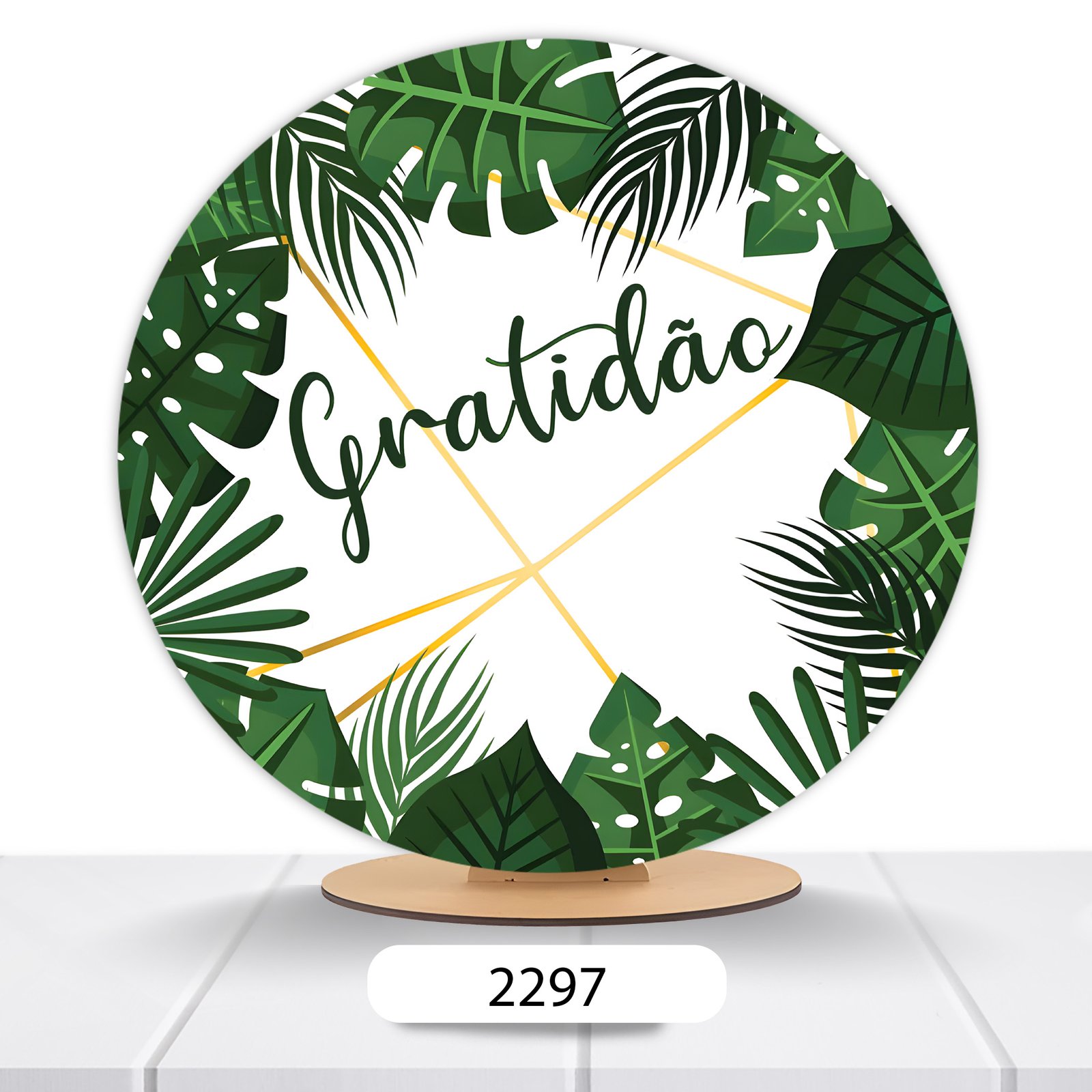 Painel Redondo Gratidão 50x50cm - Imagem 16