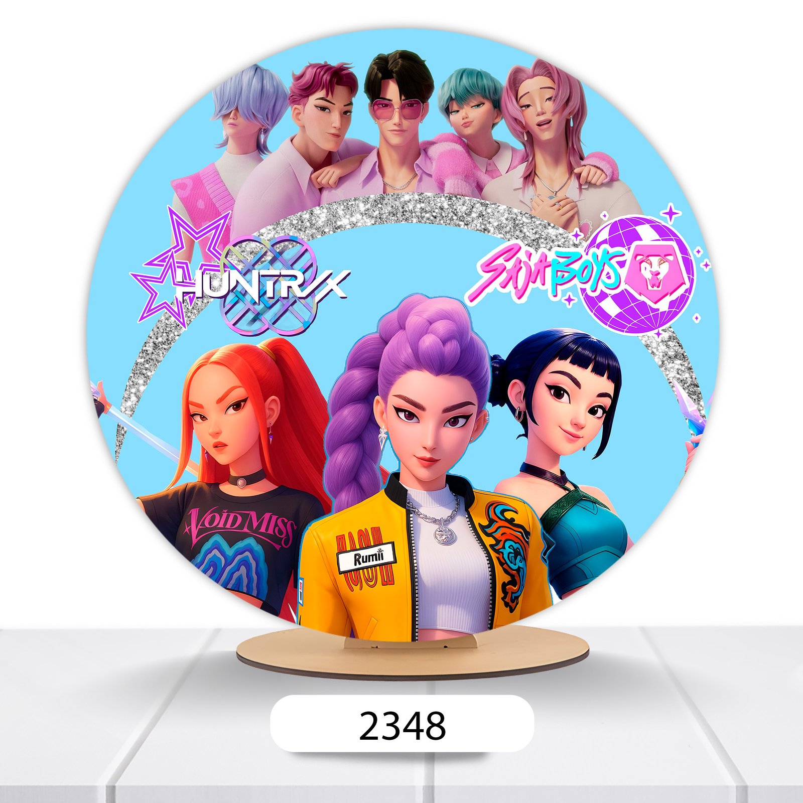 Painel Redondo Guerreiras Do K-pop 50x50cm - Imagem 5