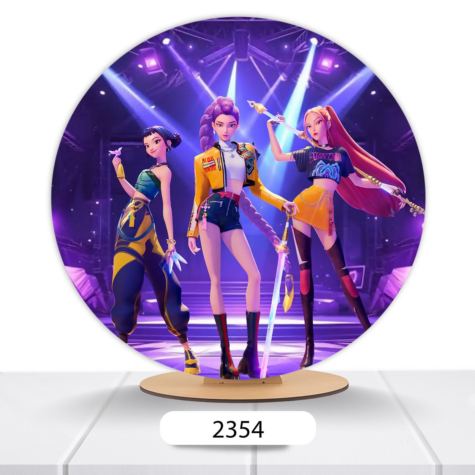 Painel Redondo Guerreiras Do K-pop 50x50cm - Imagem 11