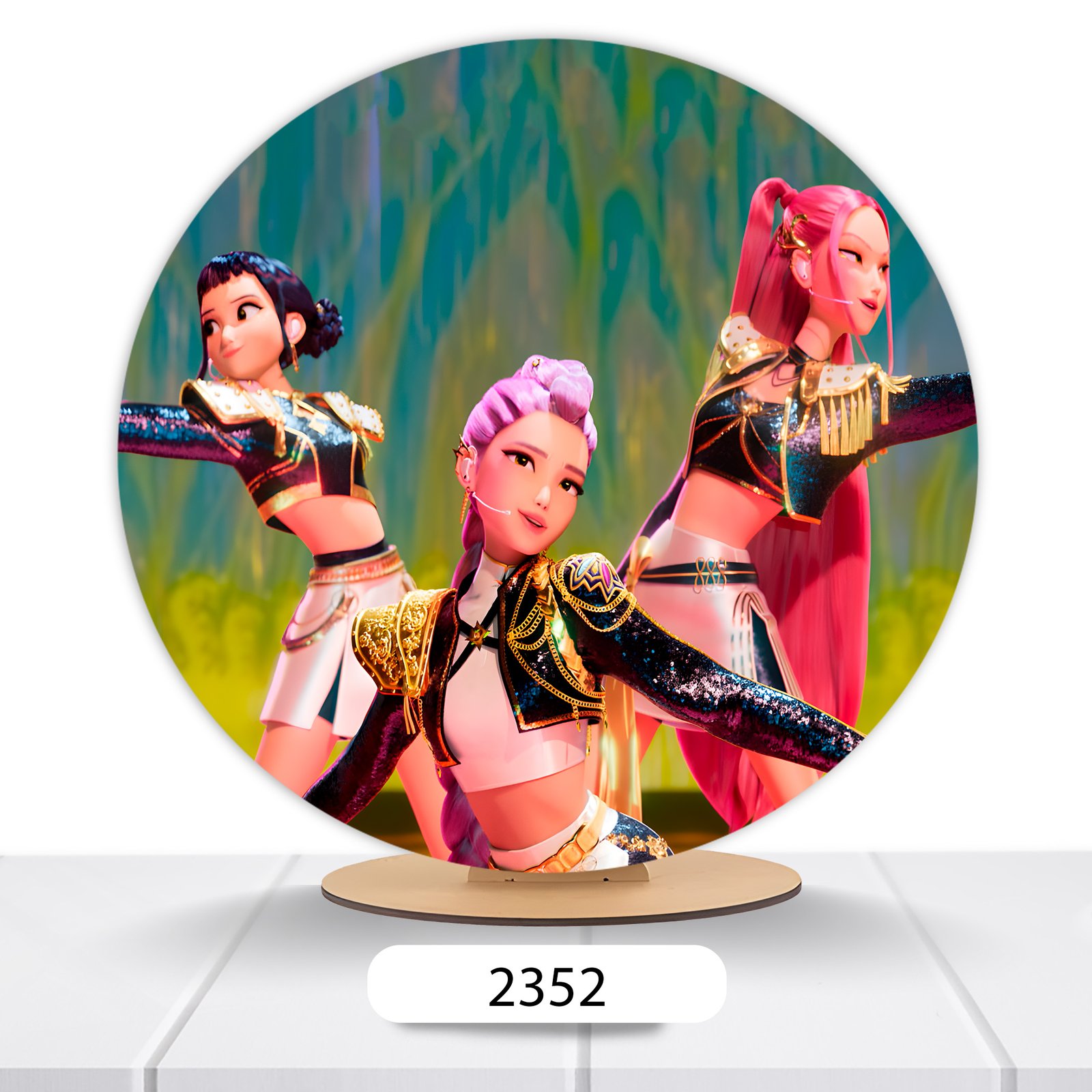 Painel Redondo Guerreiras Do K-pop 50x50cm - Imagem 9