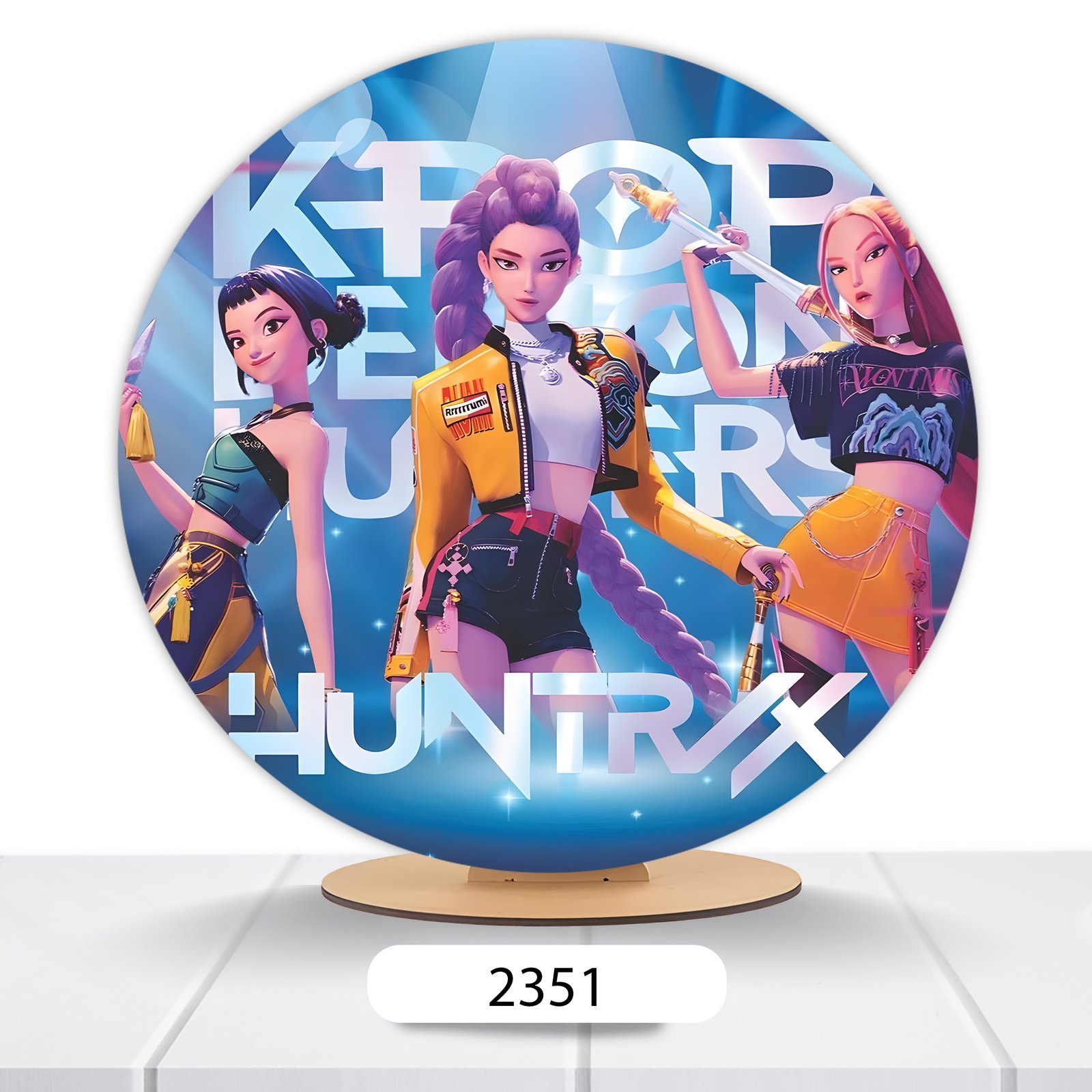 Painel Redondo Guerreiras Do K-pop 50x50cm - Imagem 8